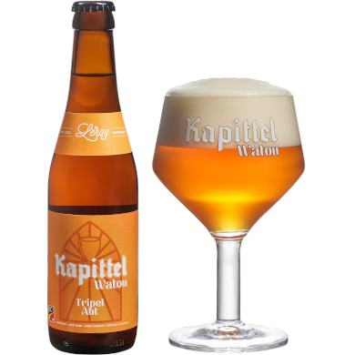 Uitgeschonken Kapittel Tripel Abt in bijhorend glas