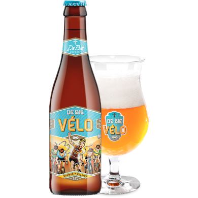 De Bie Vélo: flesje en uitgeschonken in glas