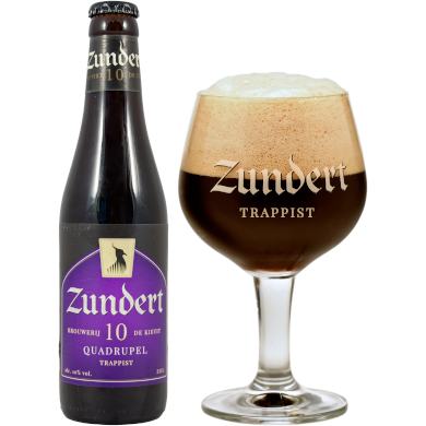 Uitgeschonken Zundert 10 Quadrupel Trappist in kelkglas