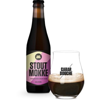 Stout Mokke in glas van Cabardouche