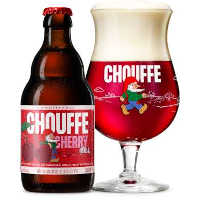 Uitgeschonken Chouffe Cherry met flesje