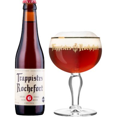 Uitgeschonken Rochefort 6 in bijhorend kelkglas