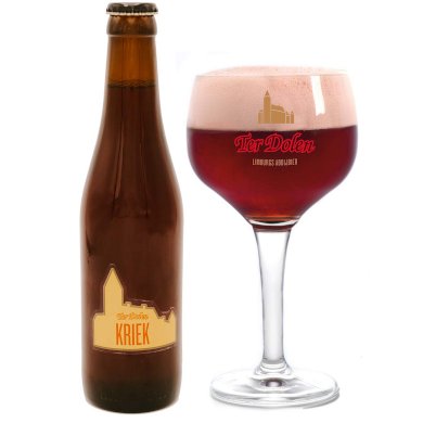 Uitgeschonken Ter Dolen Kriek in bijhorend bierglas