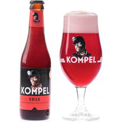 Kompel Kriek in bierglas