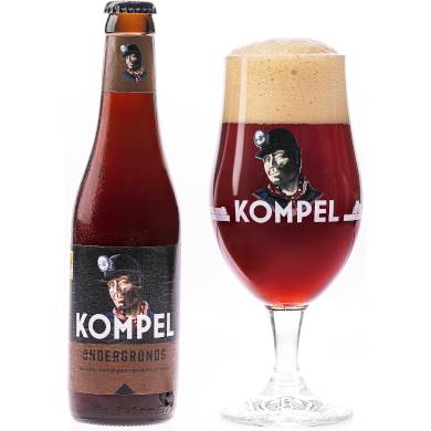 Kompel Ondergronds in passend bierglas