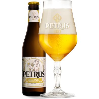Petrus Blond in bijhorend glas