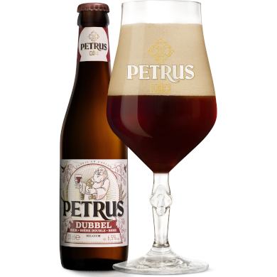 Petrus Dubbel in bijhorend glas