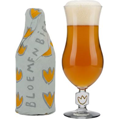 Bloemenbier in passend glas