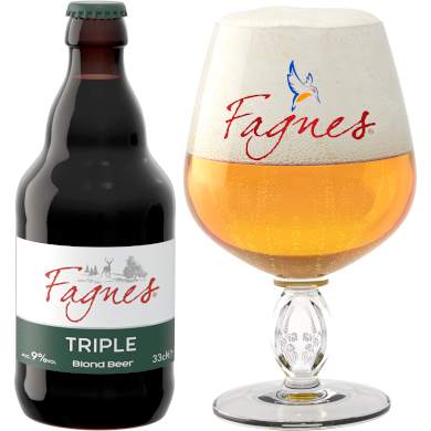 Fagnes Triple in bijhorend glas
