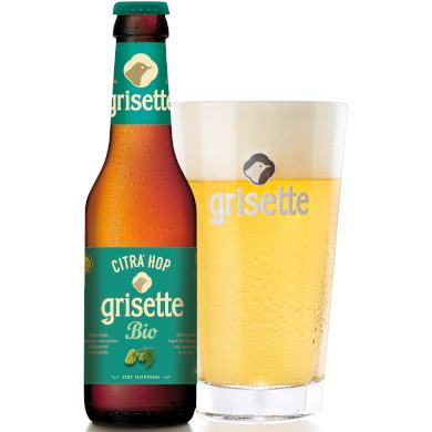 Grisette Citra Hop glutenvrij biobier in glas