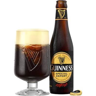 Guinness Special Export in bijhorend glas