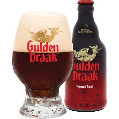 Gulden Draak Imperial Stout in glas