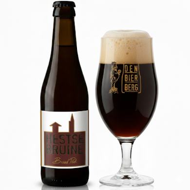 Broad Peak - Hestse Bruine in glas van Den Bierberg