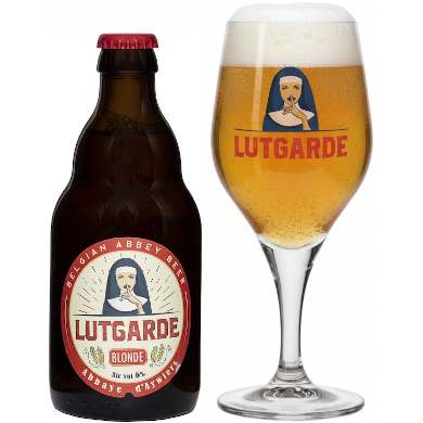 Lutgarde Blonde in bierglas