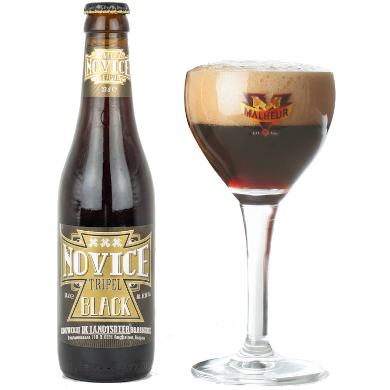 Novice Black Tripel in glas van Malheur