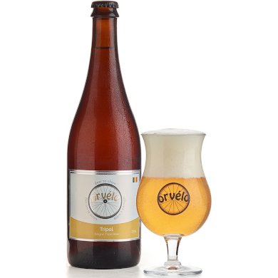 Orvélo Tripel in bierglas