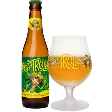 Rasta Trolls in passend bierglas