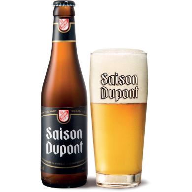 Saison Dupont in bierglas