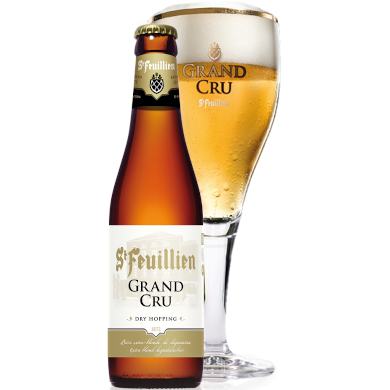 St-Feuillien Grand Cru in bijhorend bierglas