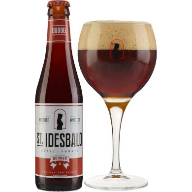 St. Idesbald Dubbel in glas