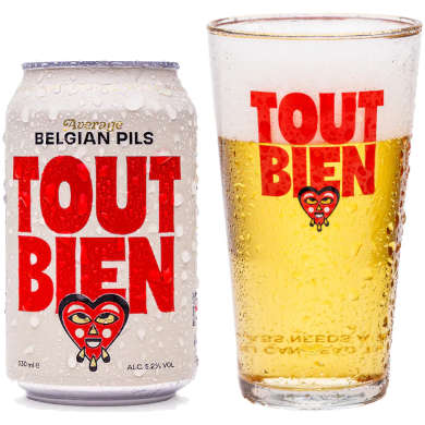Tout Bien Pils in glas