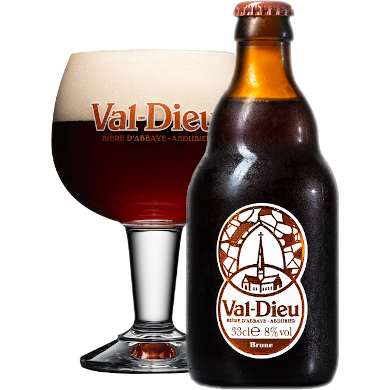 Val-Dieu Brune in kelkglas