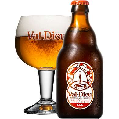 Val-Dieu Triple in kelkglas