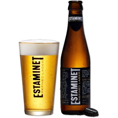 Estaminet in bijhorend glas