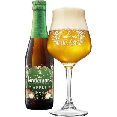 Lindemans Apple in bijhorend glas
