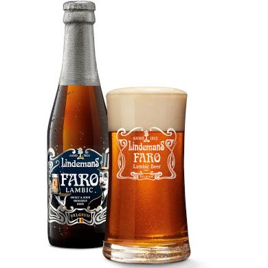 Lindemans Faro in bijhorend glas