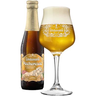 Lindemans Pecheresse in bijhorend glas