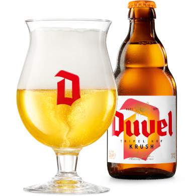 Uitgeschonken Duvel Tripel Hop Krush