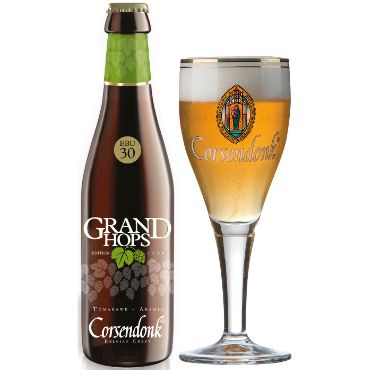 Uitgeschonken Corsendonk Grand Hops Edition 2018 in bijhorend glas