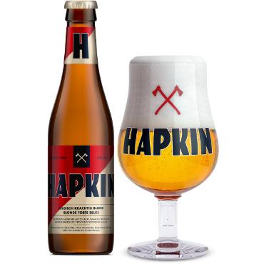 Uitgeschonken Hapkin in bijhorend bierglas