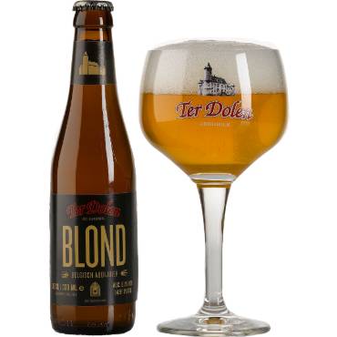 Uitgeschonken Ter Dolen Blond in bijhorend bierglas