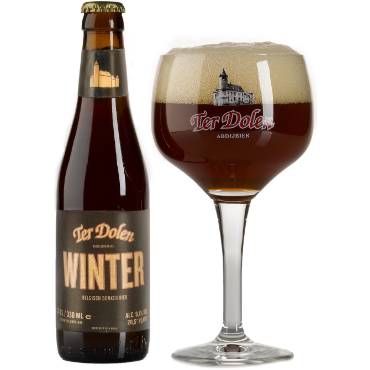 Uitgeschonken Ter Dolen Winter in bijhorend bierglas