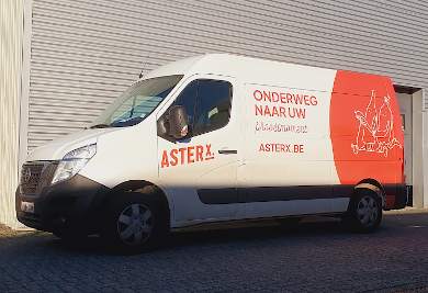 Bestelwagen van AsterX – voertuig voor een straffe logistieke job