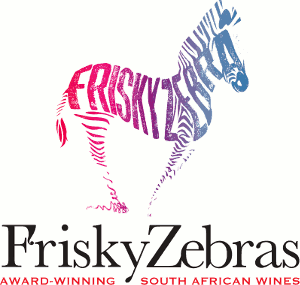 FriskyZebras logo: Award-Winning South African Wines