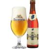 Uitgeschonken Hoegaarden Grand Cru in bijhorend Hoegaardenglas