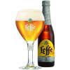 Uitgeschonken alcoholvrije Leffe Blond 0.0% in bijhorend kelkglas