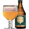 Chimay 150 uitgeschonken in bijhorend bierglas