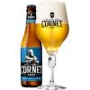 Flesje Cornet Oaked Alcohol-free naast een gevuld glas