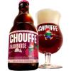 Uitgeschonken Chouffe Framboise in bijhorend glas