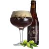 Uitgeschonken Achel Dubbel in bijhorend kelkglas