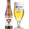 Uitgeschonken blonde Hertenheer Kempen IPA in bijhorend bierglas