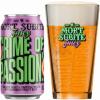 Blik Mort Subite Juicy Crime Of Passion met gevuld glas